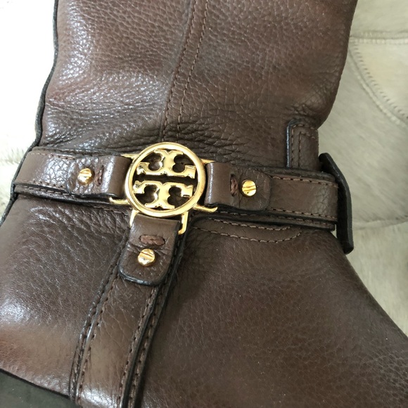 Chocolate Brown Tory Burch Riding Boots - Picture 3 of 7